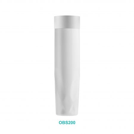 Bouteille conique ronde à bouchon vis de 200 ml - Bouteille cosmétique designer de 200 ml