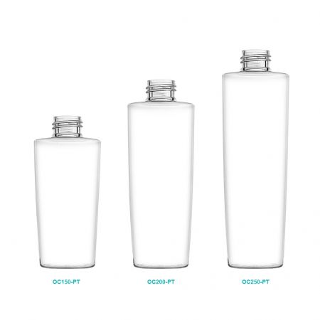 Bouteille de lotion conique ronde en PETG