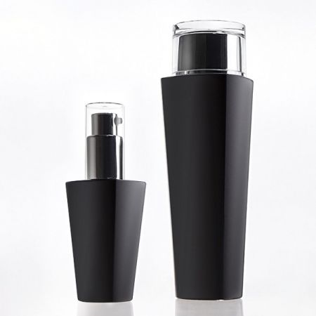Bouteille de cosmétique conique carrée en PETG - Bouteille de lotion conique carrée en PETG