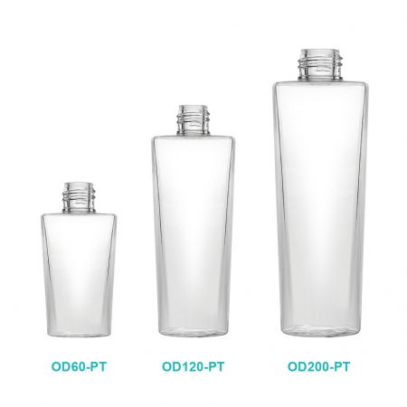 Bouteille de lotion conique carrée en PETG
