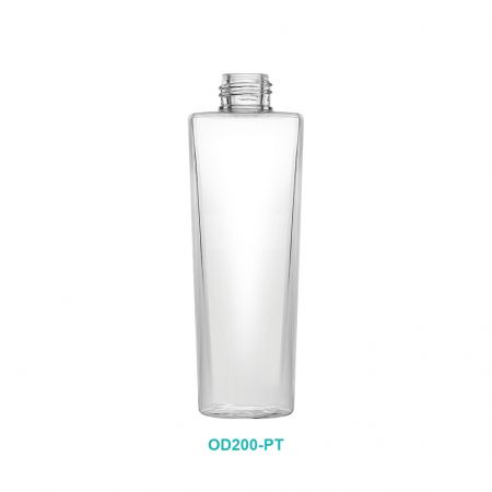 Bouteille carrée spéciale PETG de 200 ml - Bouteille carrée spéciale PETG de 200 ml avec un col de 24/410
