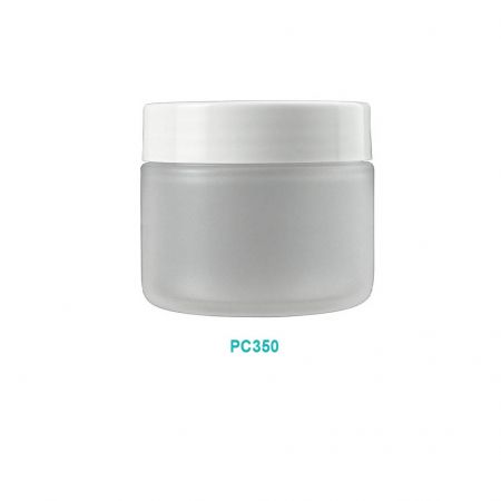 Pot rond en crème de 350 ml en PP - Pot rond en crème de 350 ml en PP