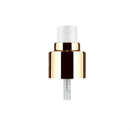 Pulvérisateur or brillant 24/410 - Col or brillant avec pulvérisateur blanc