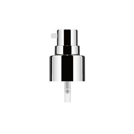 Pompe argent brillant 24/410 - Pompe argent brillant avec col argenté