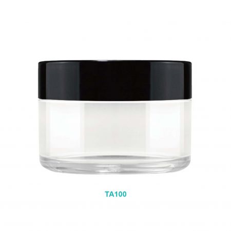 Pot de crème rond en PET de 100 ml - Pot de crème rond en PET de 100 ml