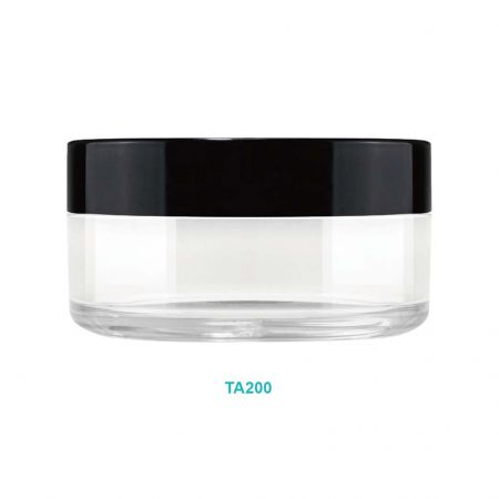 Pot de crème rond en PET/PETG de 200 ml