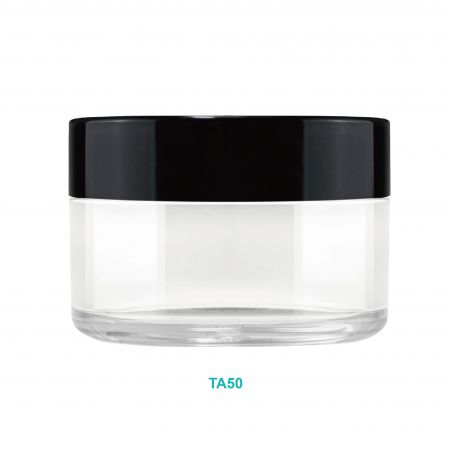 Pot de crème rond en PET/PETG de 50 ml - Pot de crème rond en PET de 50 ml