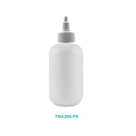 Bouteille souple cylindrique de 200 ml avec bouchon à nez pointu - Bouteille de 200 ml avec bouchon à nez pointu