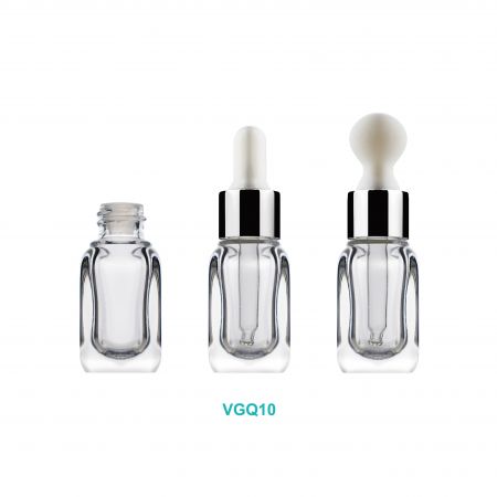 Bouteille de cosmétique en verre