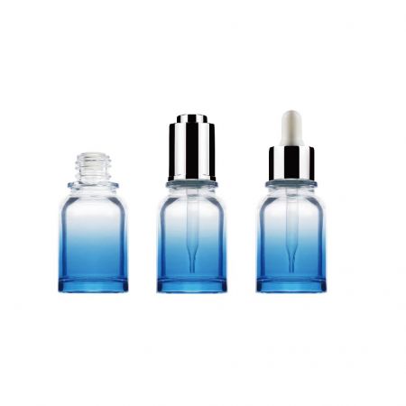 Flacon en verre de 30 ml avec compte-gouttes - Flacon compte-gouttes cylindrique de 30 ml en verre
