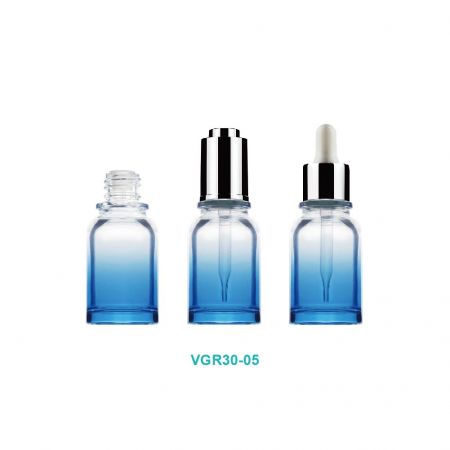 Flacon en verre de forme spéciale de 30 ml avec compte-gouttes