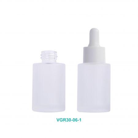 Bouteille en verre cylindrique de 30 ml
