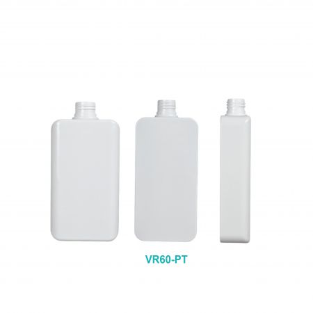 Bouteille rectangulaire de 60 ml en PETG