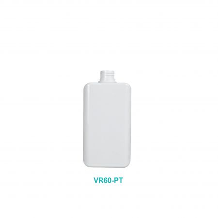 Bouteille rectangulaire de 60 ml en PETG - Bouteille cosmétique rectangulaire de 60 ml