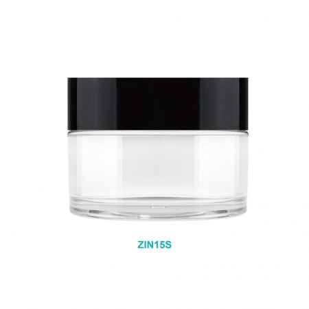 Pot rond de 15 ml - Capuchon simple - Pot à crème rond de 15 ml avec capuchon simple