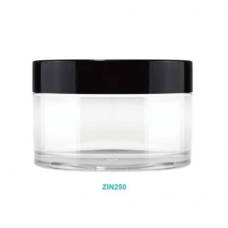 Pot de crème PET de 250 ml - Pot de crème rond en PET de 250 ml
