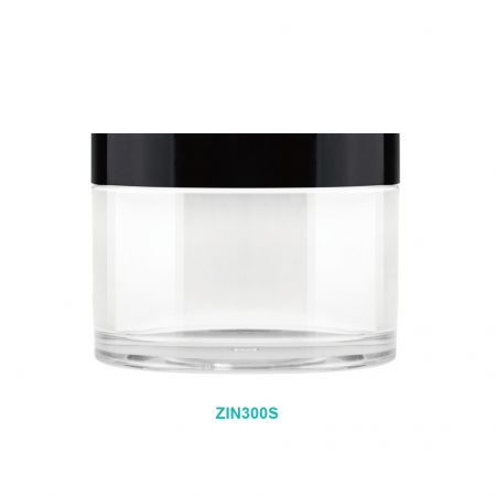 Pot rond de 300 ml - Couvercle unique - Pot de crème rond en PET de 300 ml avec un seul couvercle