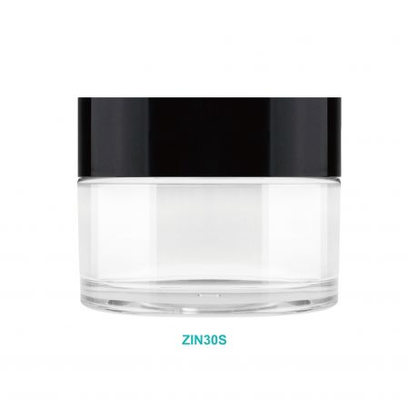 Bocal rond de 30 ml - Couvercle simple - Bocal à crème rond de 30 ml avec couvercle simple