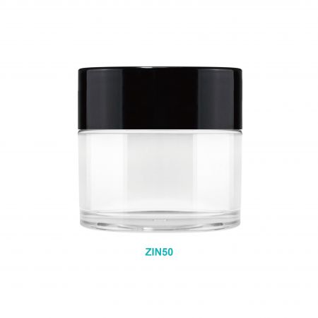 Pot de crème rond de 50 ml - Pot de crème rond en PET de 50 ml